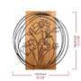 Wallity Orchid Accesorio Decorativo de Pared Negro y Nogal
